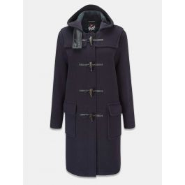 Navy blue duffle coat hot sale womens