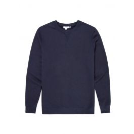 Loopback Sweater Navy From Sunspel | Stenstromsstore