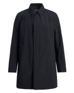 Navy Nylon Car Coat