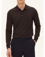 Brown Merino Wool Polo Shirt