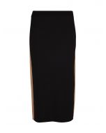 Gladys Black Merino Skirt