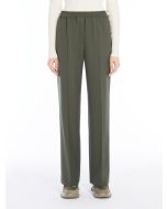 Dark Green Wool Gabardine Pants