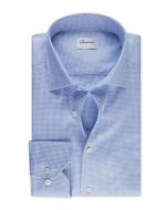 Blue Houndstooth Oxford Shirt