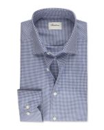 Blue Houndstooth Oxford Shirt