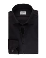 Black Structured Twill Shirt