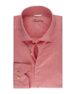 Light Red Casual Poplin Shirt