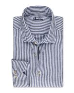 Blue Striped Linen Shirt