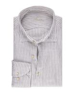 Gray Striped Linen Shirt