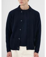 Navy Wool/Cashmere Cardigan