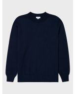 Navy Cotton Crew Jumper