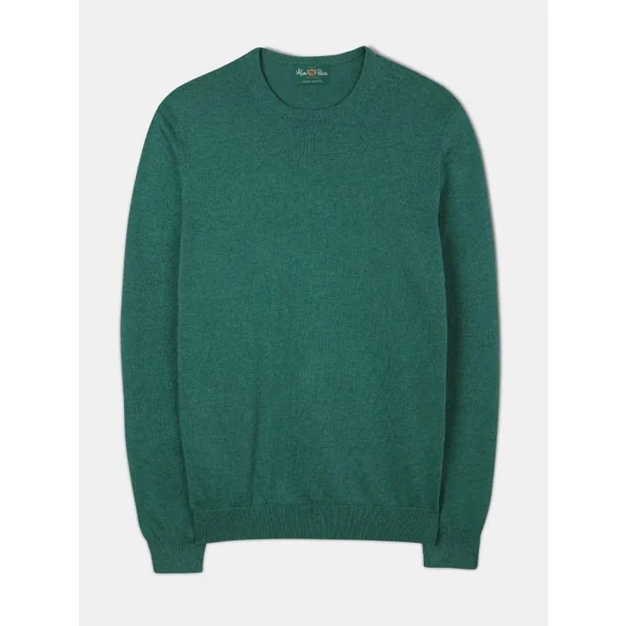 Green Cotton Cashmere Sweater