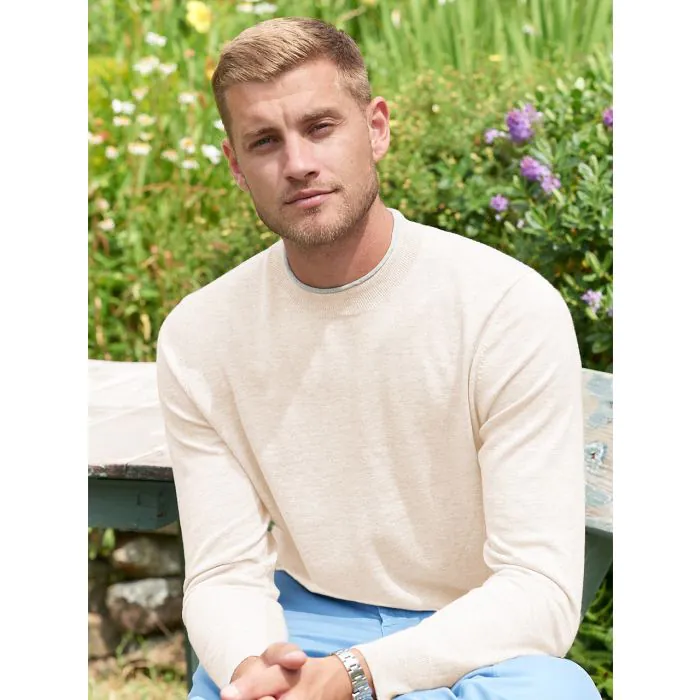 Light Beige Jumper Pima cotton Buy Alan Paine online