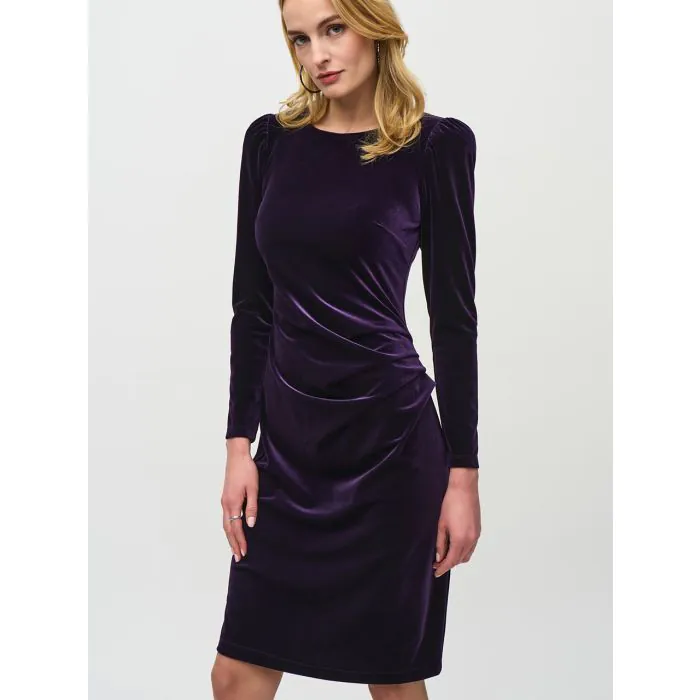 Dark Purple Velvet Dress