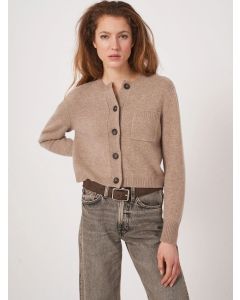 Cropped Cashmere Cardigan