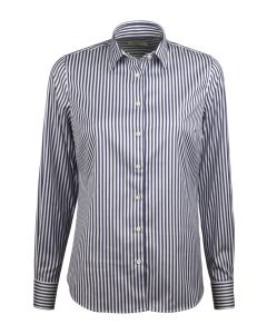 Siri Blue Striped Stretch Shirt