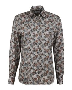 Siri Light Gray Floral Shirt