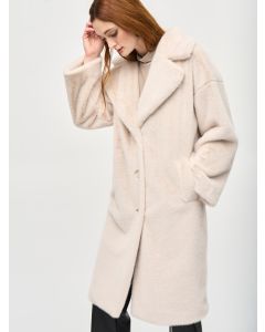 Cream Faux Fur Coat