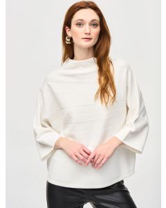 Off-white Boxy Mockneck Top