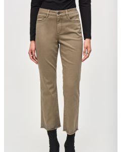 Java Brown Straight Cropped Jeans