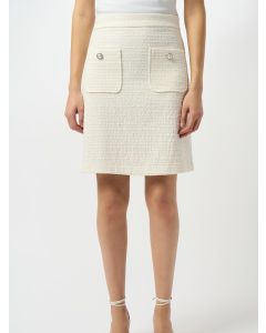 Off-white Bouclé Skirt