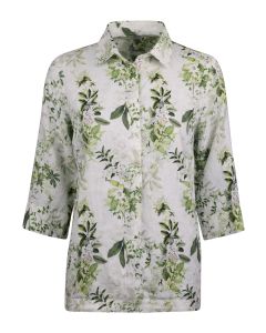 Stella Floral Pop-over Linen Shirt