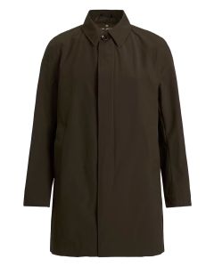 Brown Nylon Car Coat