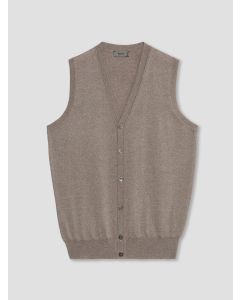 Mole Brown Knitted Vest