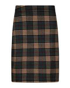 Isadora Checkered Wool Skirt