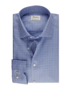 Blue Checkered Twill Shirt