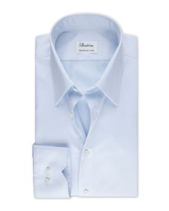 Light Blue Twill Shirt Kent Collar