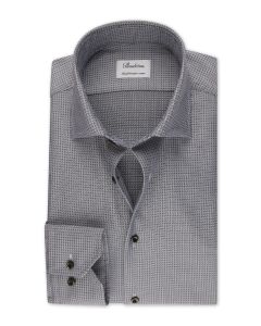 Gray Structured Twill Shirt