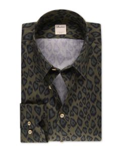 Green Leopard Pattern Shirt