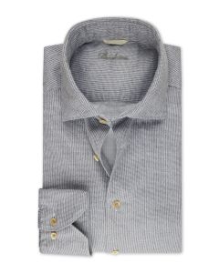 Gray Patterned Oxford Shirt