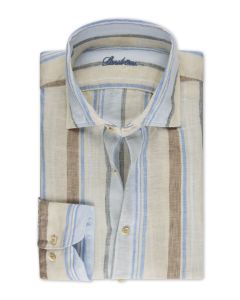 Blue Striped Linen Shirt