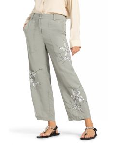 California Embroidered Linen Pants