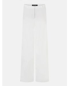 White Mira Wide Linen Pants