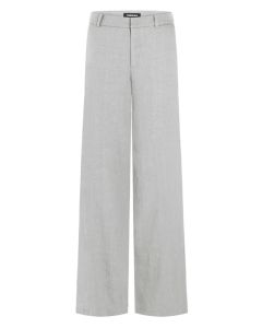 Grey Mira Wide Linen Pants