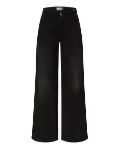 Black Washed Alek Flared Jeans