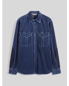 Denim Velvet Cord Overshirt