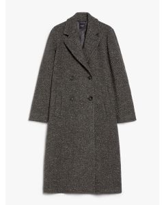 Dark Gray Wool Tweed Coat