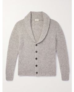 Shawl-Collar Alpaca Cardigan