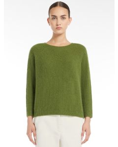 Green Mohair Knitted Sweater